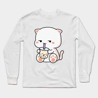Kitty Loves Boba! Long Sleeve T-Shirt